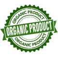 Organic product grunge rubber stamp Royalty Free Stock Photo