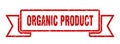 organic product ribbon. organic product grunge band sign. Royalty Free Stock Photo