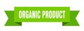 organic product ribbon. organic product isolated band sign. Royalty Free Stock Photo