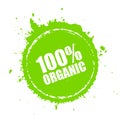 Organic product round vector icon Royalty Free Stock Photo