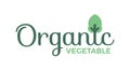 Organic product, vegetable, fruit, label, sign, icon, logo, symbol