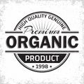 Organic product vintage label Royalty Free Stock Photo