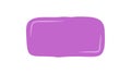 Organic Purple Doodle Rectangle Patch Royalty Free Stock Photo