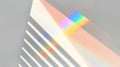 Organic Rainbow Overlay: Diagonal Shadow and Light on White Wall for Photos and Mockups Royalty Free Stock Photo