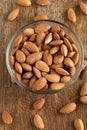 Organic Raw Almonds Royalty Free Stock Photo