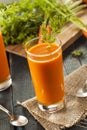 Organic Raw Carrot Juice Royalty Free Stock Photo