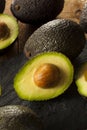 Organic Raw Green Avocados Royalty Free Stock Photo