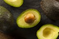 Organic Raw Green Avocados Royalty Free Stock Photo