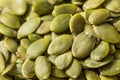 Organic Raw Green Pumpkin Pepitas Seeds Royalty Free Stock Photo