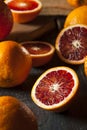 Organic Raw Red Blood Oranges Royalty Free Stock Photo