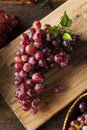 Organic Raw Red Grapes Royalty Free Stock Photo