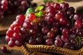Organic Raw Red Grapes Royalty Free Stock Photo