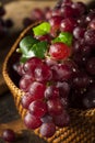 Organic Raw Red Grapes Royalty Free Stock Photo