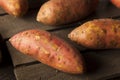 Organic Raw Sweet Potatoes Royalty Free Stock Photo