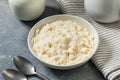 Organic Raw White Mascarpone Cheese Royalty Free Stock Photo