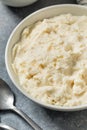 Organic Raw White Mascarpone Cheese Royalty Free Stock Photo