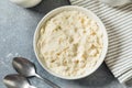 Organic Raw White Mascarpone Cheese Royalty Free Stock Photo