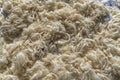 Organic real wool preparing for using textile traditional way