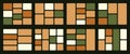 Organic rectangular grid background design. Variable frame dimensions, blocks, segments in earthy bento layout template Royalty Free Stock Photo