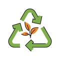 Organic recycle color line icon. Composting. Vector isolated element.