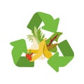 Organic recycle symbol.