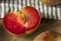 Organic Red Mottled Pluots Royalty Free Stock Photo