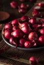 Organic Red Pearl Onions Royalty Free Stock Photo