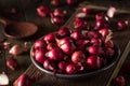Organic Red Pearl Onions Royalty Free Stock Photo