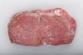 Organic Red Raw Steak Sirloin against a background. Royalty Free Stock Photo