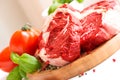 Organic Red Raw Steak Sirloin Royalty Free Stock Photo