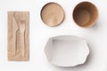 Organic resycling cardboard crockery for food delivery