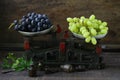 Organic ripe grapes Royalty Free Stock Photo
