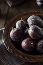 Organic Ripe Purple Prune Plums Royalty Free Stock Photo