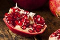 Organic Ripe Red Pomegranates