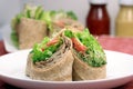 Organic sandwich wraps Royalty Free Stock Photo