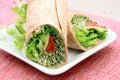 Organic sandwich wraps Royalty Free Stock Photo