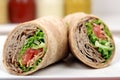 Organic sandwich wraps Royalty Free Stock Photo