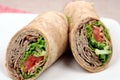 Organic sandwich wraps Royalty Free Stock Photo