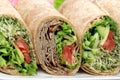 Organic sandwich wraps Royalty Free Stock Photo