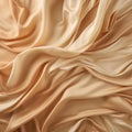 Organic Sculpted Fabric With Golden Silk Background