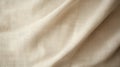 Organic Simplicity: Beige Silk Fabric With Linen Texture