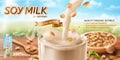 Organic soy milk ads