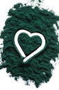 Organic spirulina powder