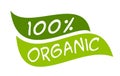 Organic 100% sticker