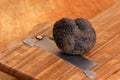 organic summer truffle and a truffle slicer