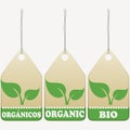 Organic tags Royalty Free Stock Photo