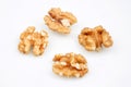Organic Tasty walnuts isolated on white background Royalty Free Stock Photo
