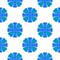 Organic tile. Blue creative boho