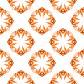 Organic tile. Orange lovely boho