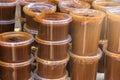 Organic traditional mexican cajeta caramel jars
